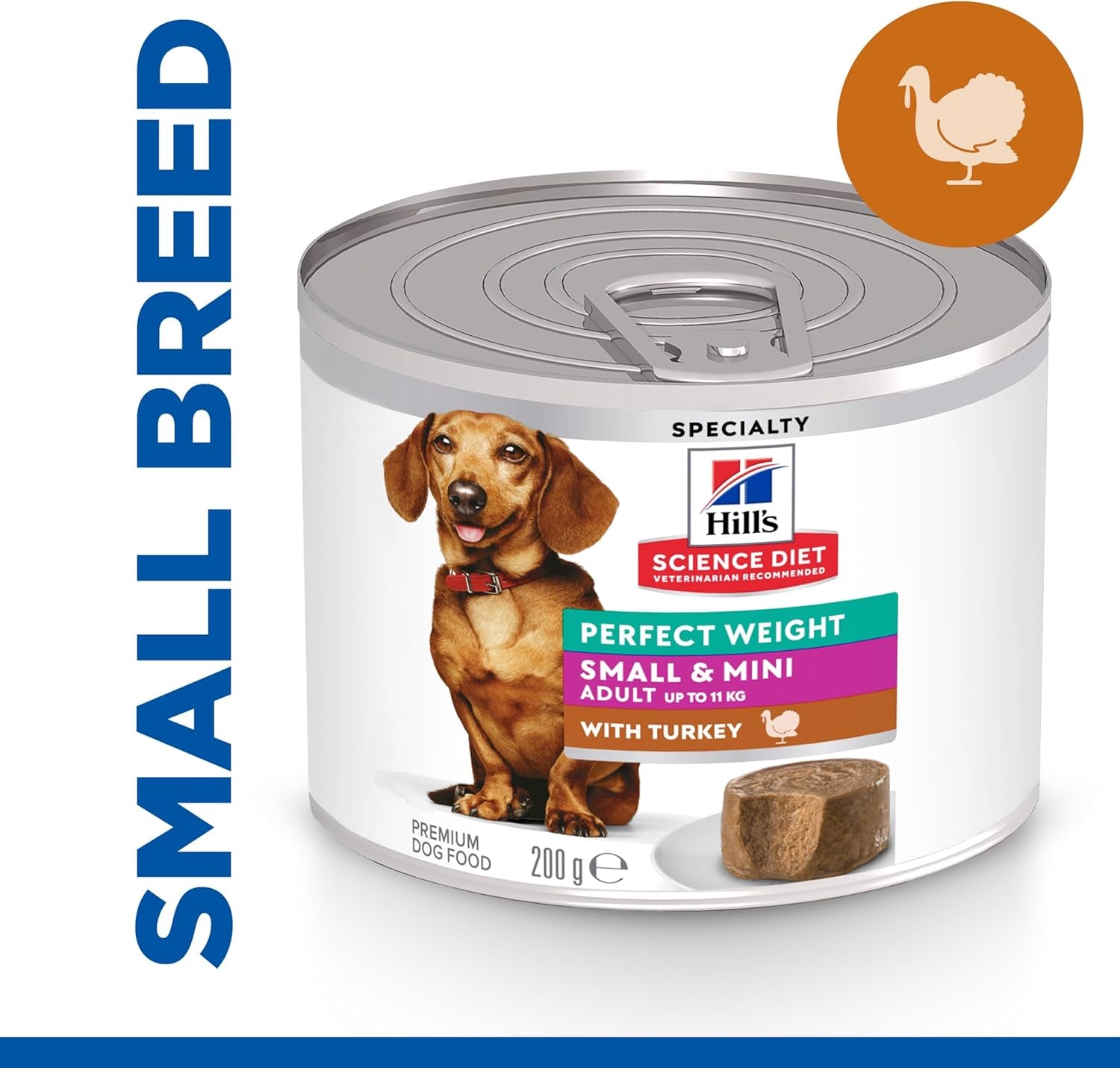 Perfect Weight Small & Mini with Turkey Canned Dog Food 12X200G