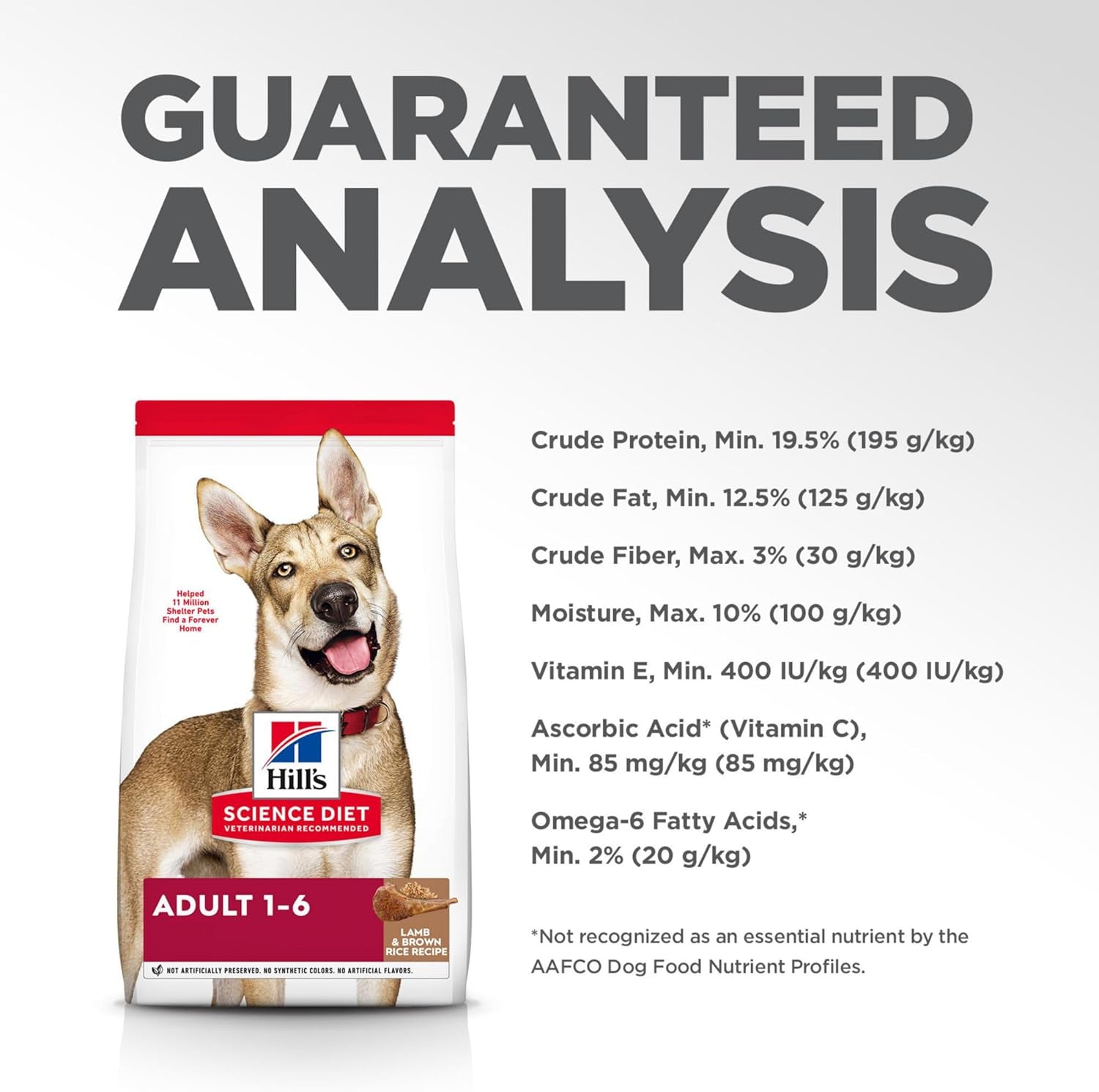 Hill'S 2036 Adult Lamb Meal and Brown Rice Dry Dog Food, 14.97 Kg