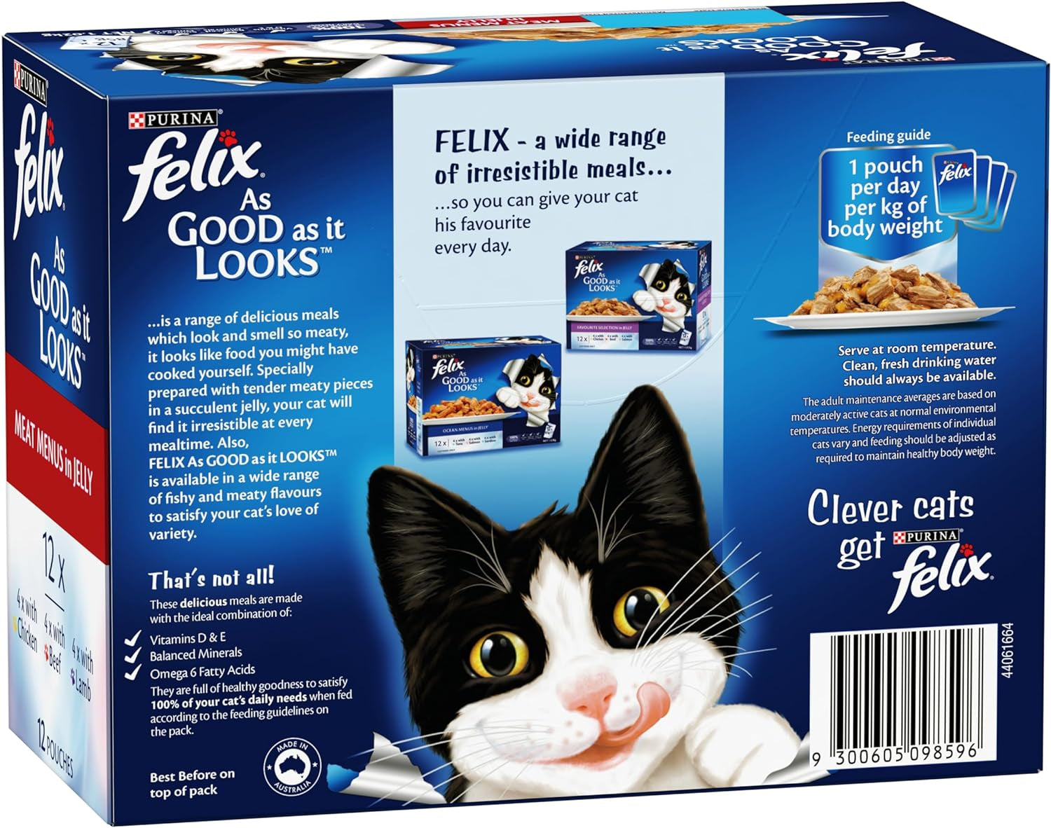 as Good as It Looks Adult Wet Cat Food Meat Menus in Jelly 60X85G