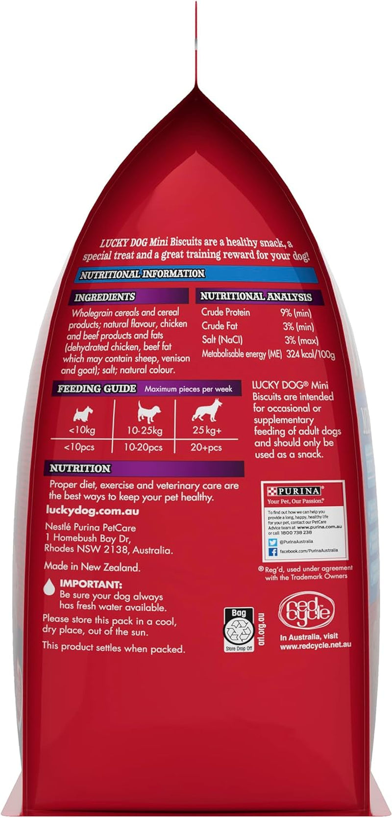 Adult Dog Dog Treats Mini Beef and Bacon 800G