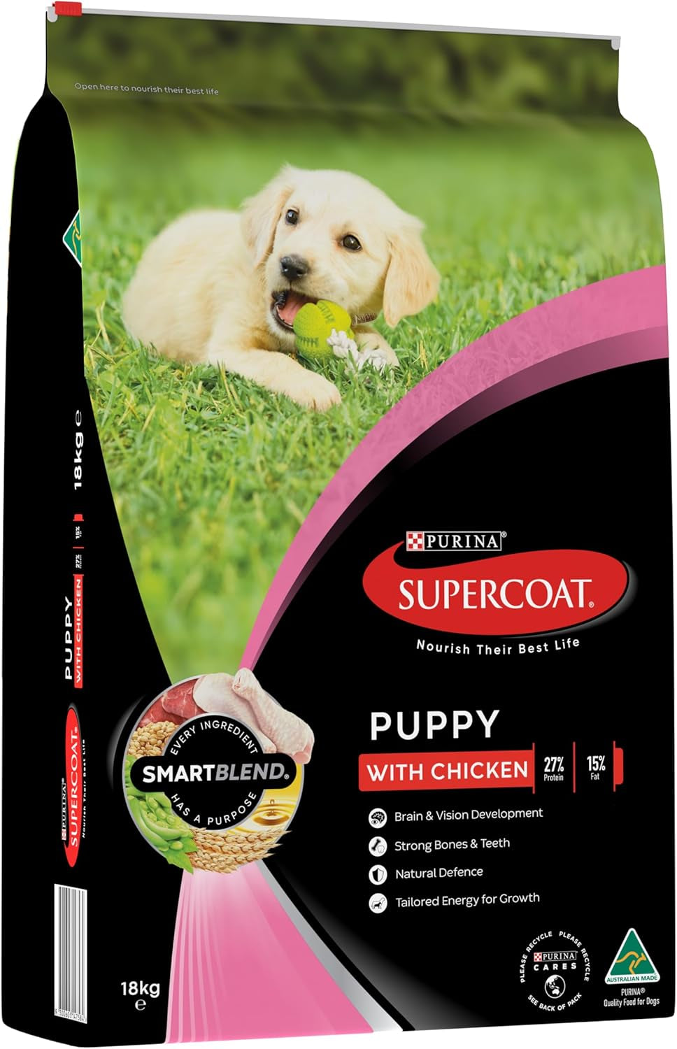 SUPERCOAT SMARTBLEND Puppy Dry Dog Food Chicken 18Kg