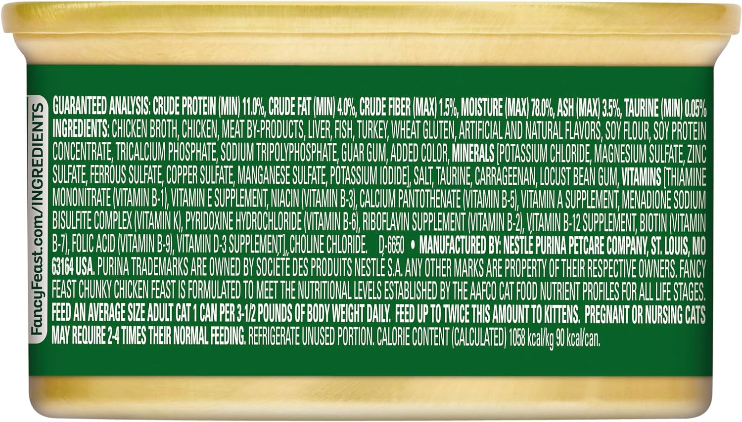 FANCY FEAST Adult Chunky Chicken Wet Cat Food 24X85G