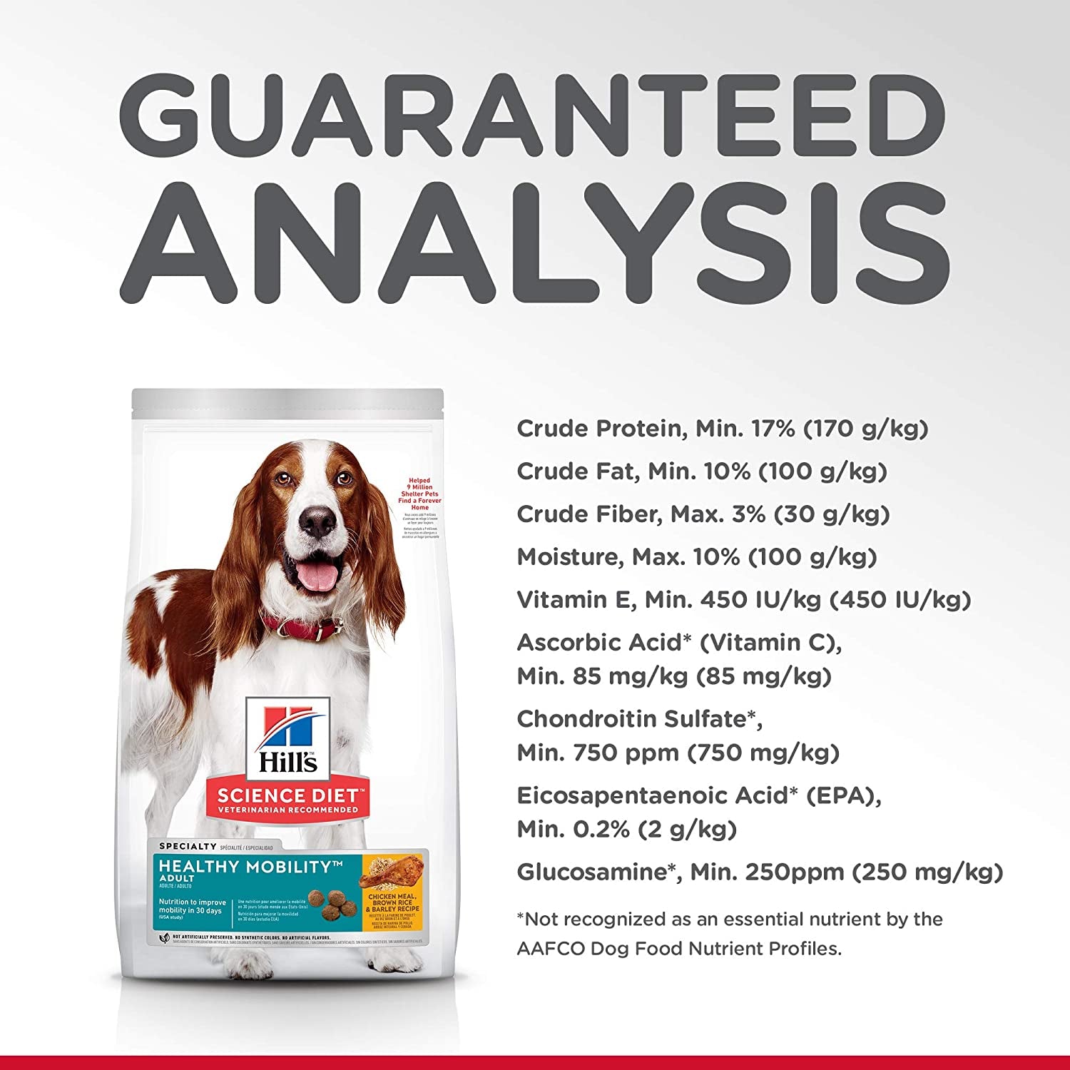 Healthy Mobility Adult, Chicken Meal, Brown Rice & Barley Recipe, Dry Dog Food for Joint Health, 12Kg Bag