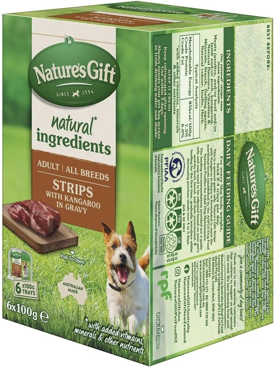 Natural Ingredients Adult Kangaroo Wet Dog Food 100 G (Pack of 6)