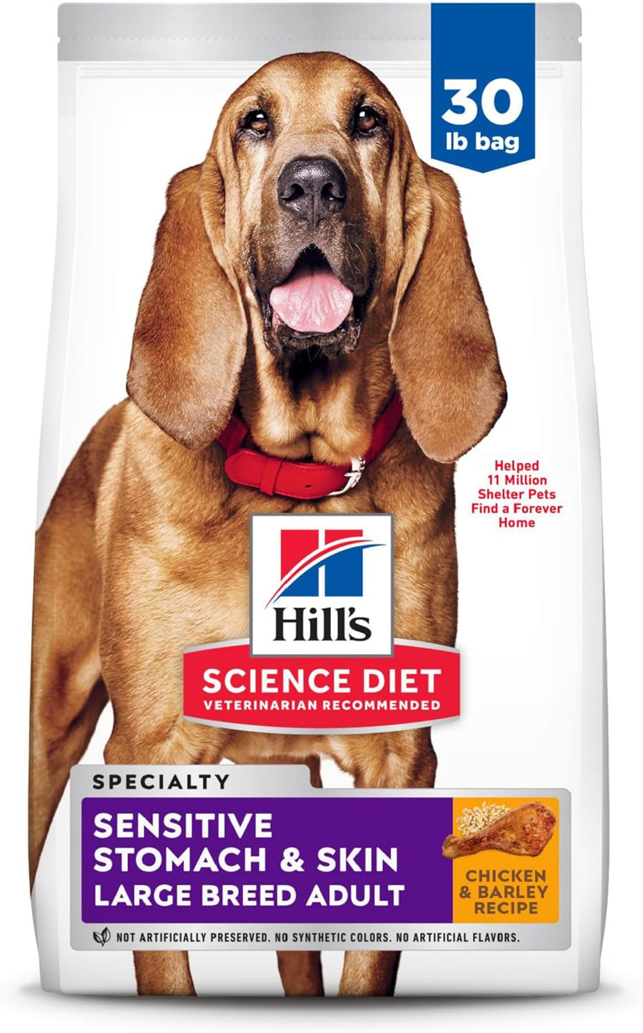 Sensitive Stomach and Skin Adult Large Breed, Chicken Recipe, Dry Dog Food, 13.6Kg Bag