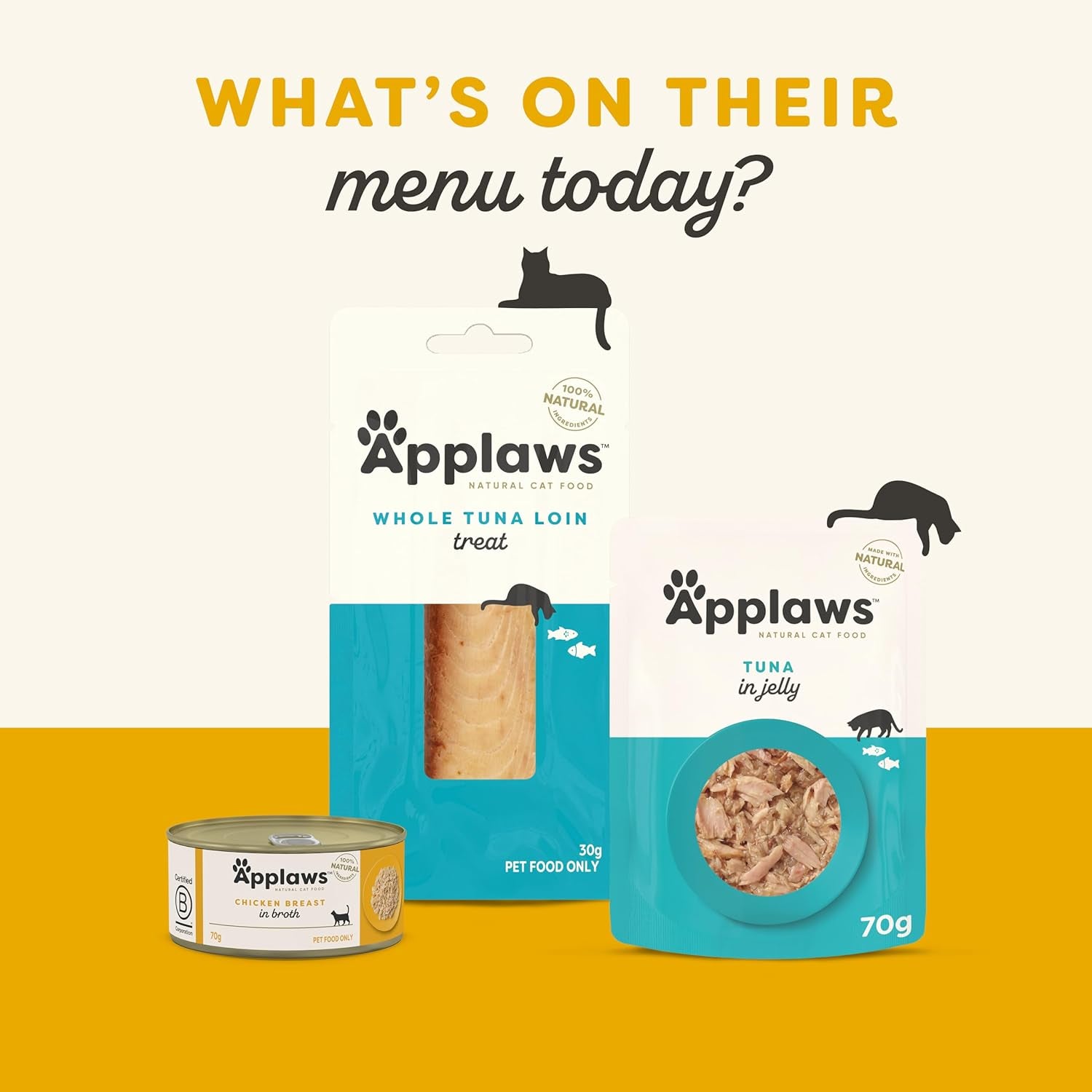 100% Natural Wet Cat Food Chicken Breast in Broth, Limited Ingredients Pet Food 70G Tin (Pack of 24)