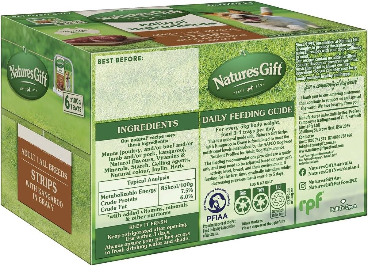 Natural Ingredients Adult Kangaroo Wet Dog Food 100 G (Pack of 6)