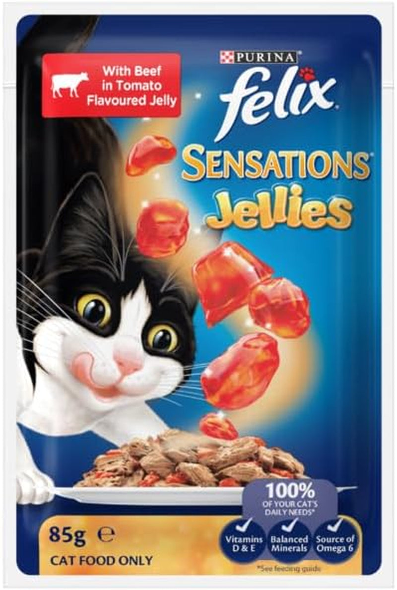 Sensations Adult Wet Cat Food Favourites Menu Jellies 60X85G