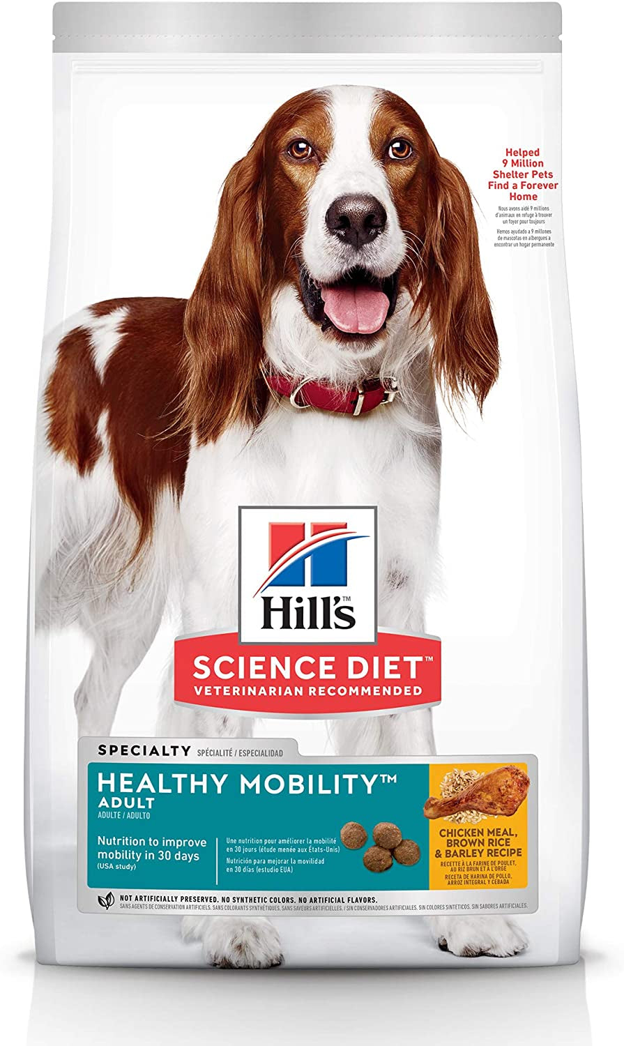 Healthy Mobility Adult, Chicken Meal, Brown Rice & Barley Recipe, Dry Dog Food for Joint Health, 12Kg Bag