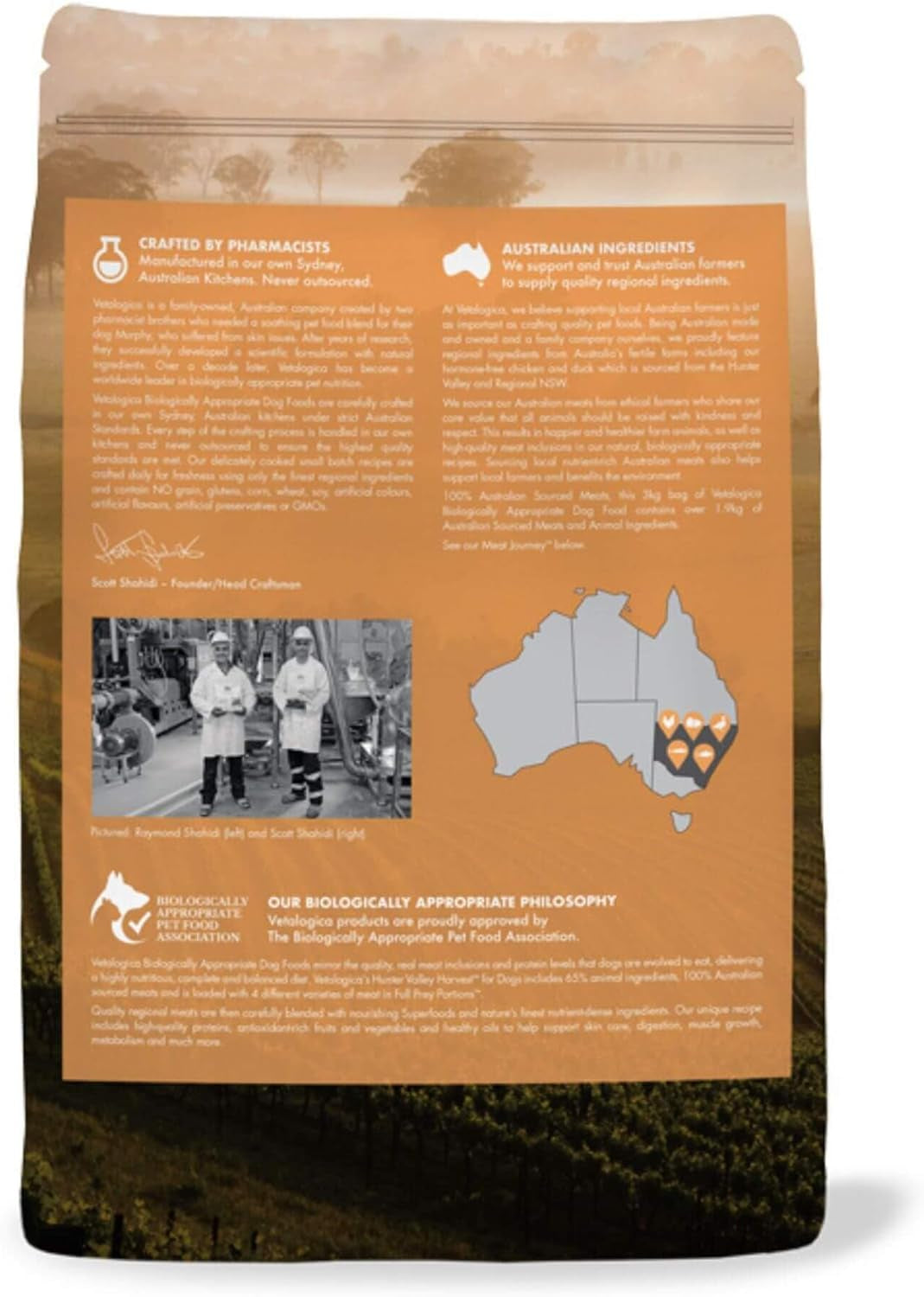 Biologically Appropriate Hunter Valley Harvest Grain Free Adult Dry Dog Food 3 Kg