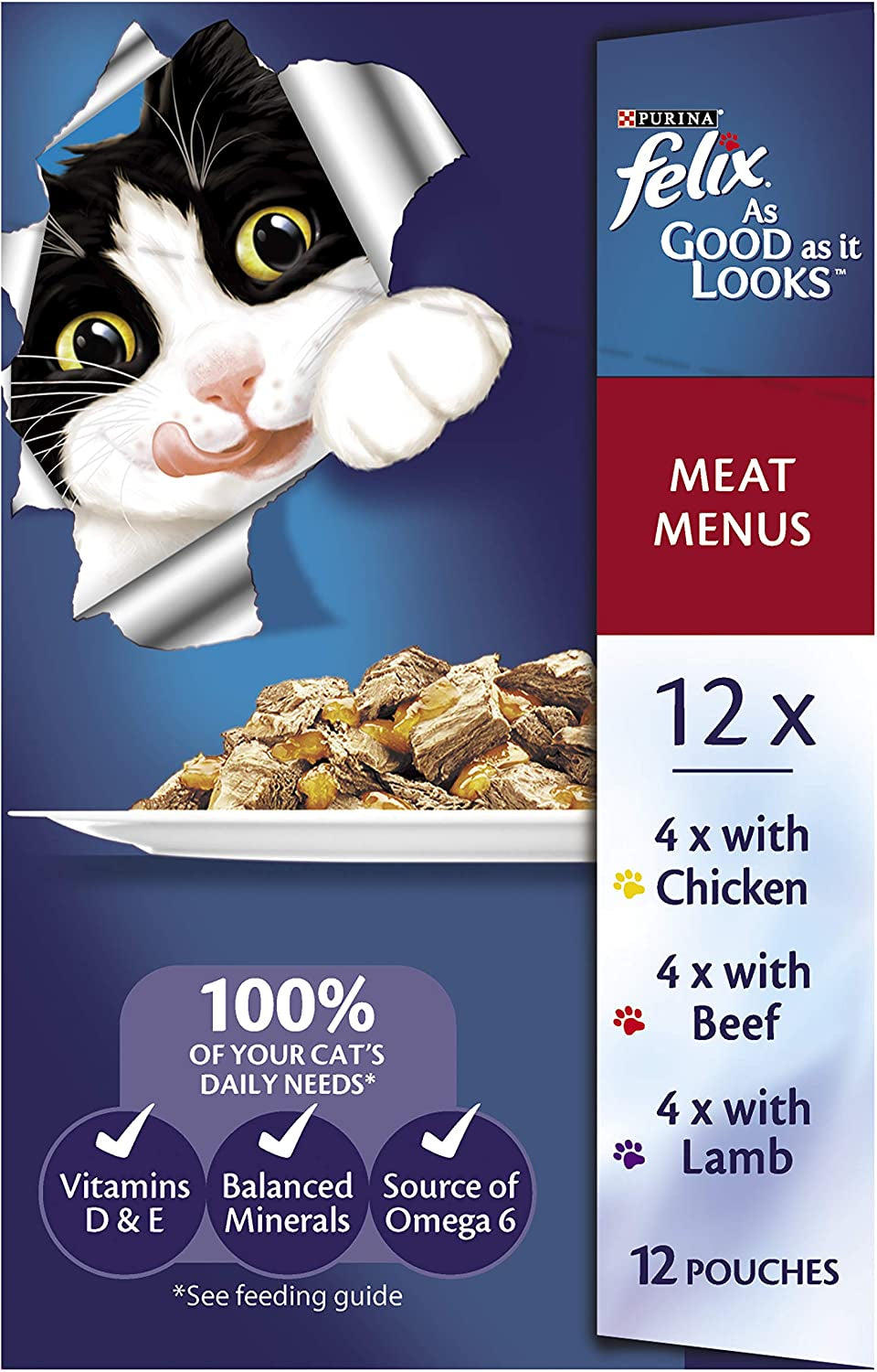as Good as It Looks Adult Wet Cat Food Meat Menus in Jelly 60X85G