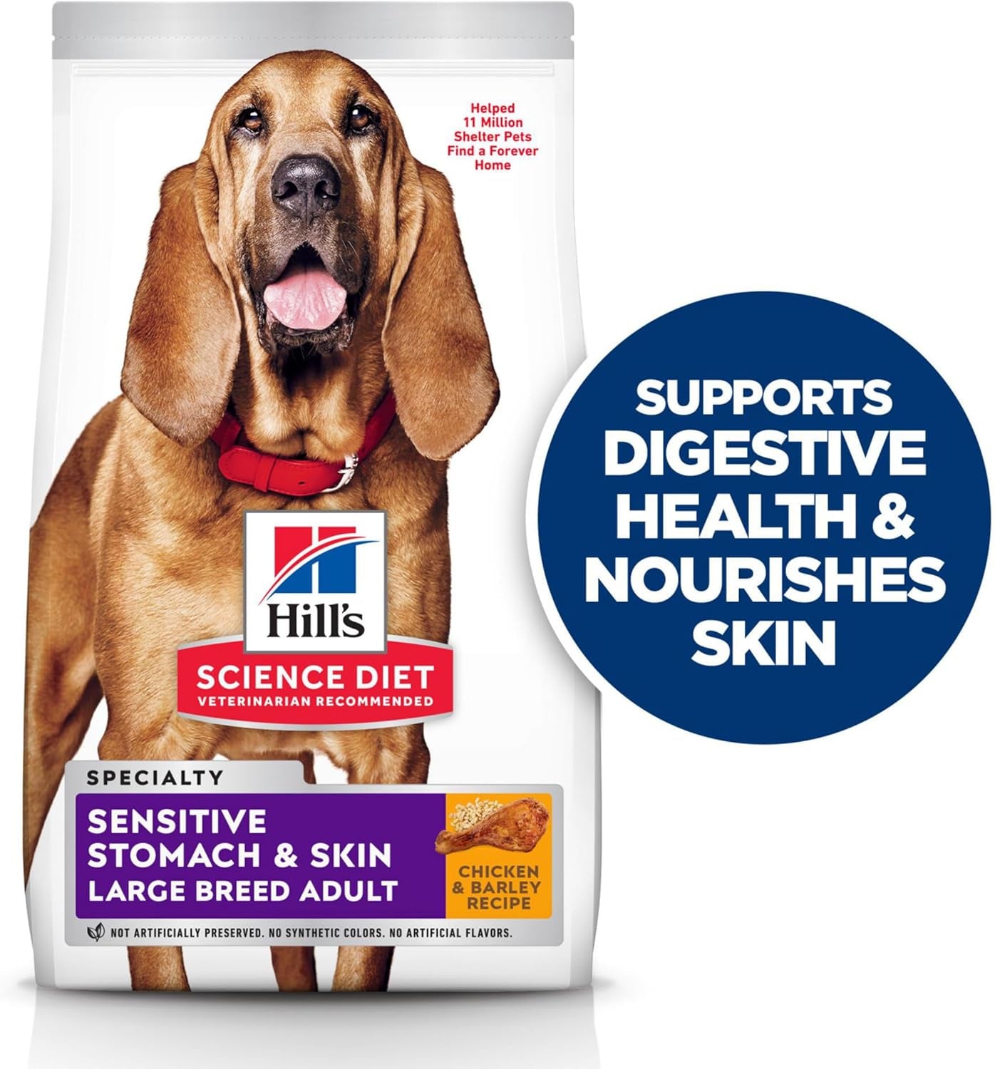 Sensitive Stomach and Skin Adult Large Breed, Chicken Recipe, Dry Dog Food, 13.6Kg Bag