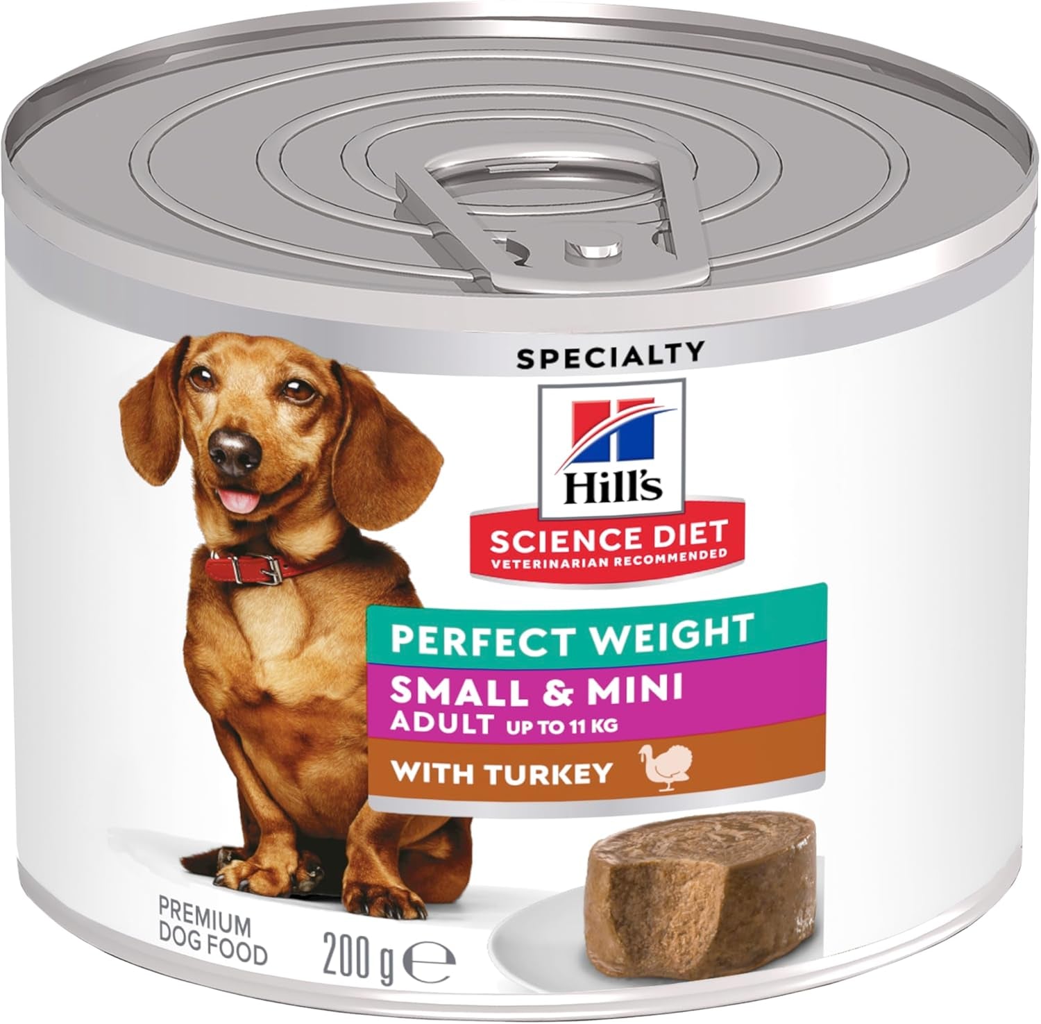 Perfect Weight Small & Mini with Turkey Canned Dog Food 12X200G