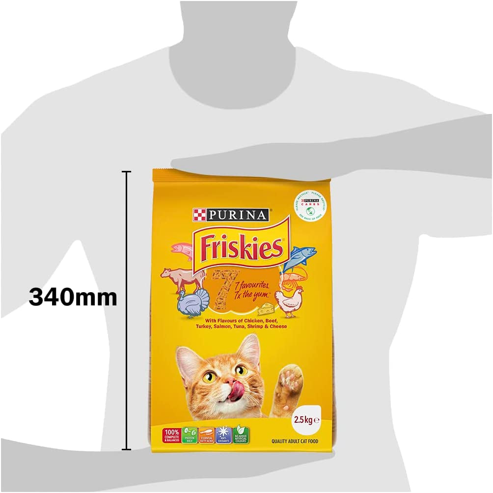 FRISKIES Adult Dry Cat Food 7 2.5Kg