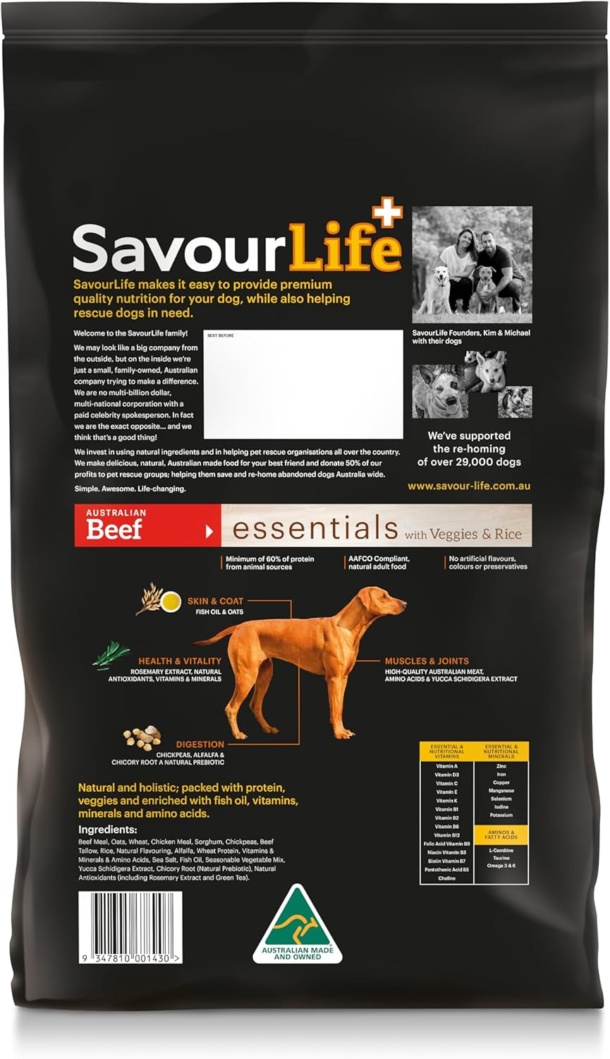 Essentials Beef Adult Dog Food 15Kg