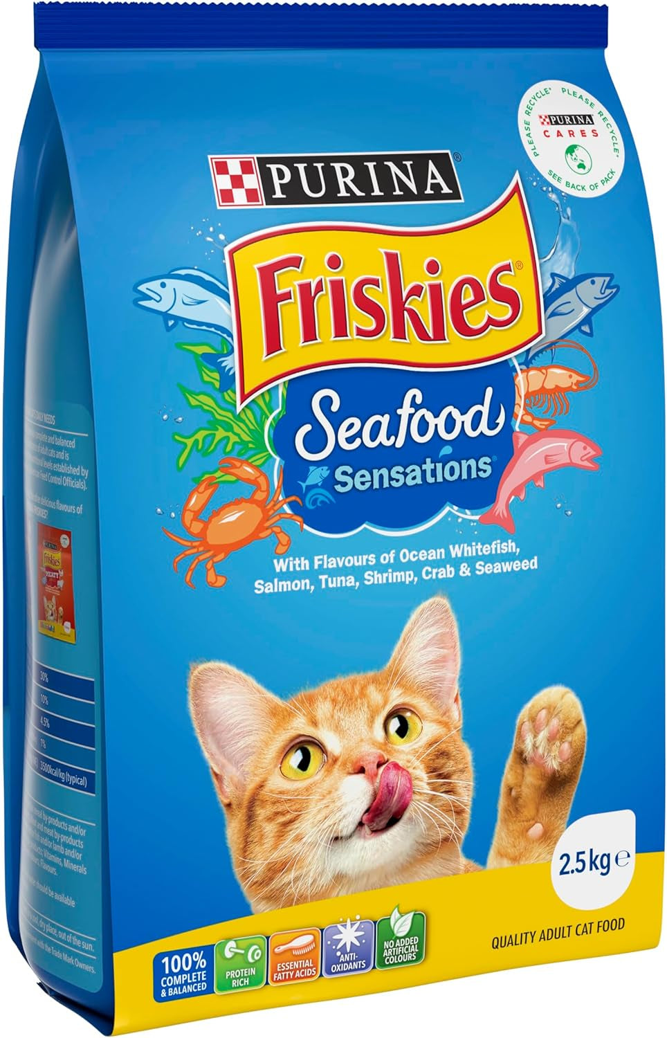 FRISKIES Adult Dry Cat Food Seafood Sensations 2.5Kg
