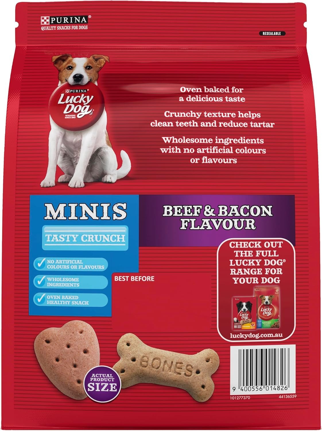 Adult Dog Dog Treats Mini Beef and Bacon 800G