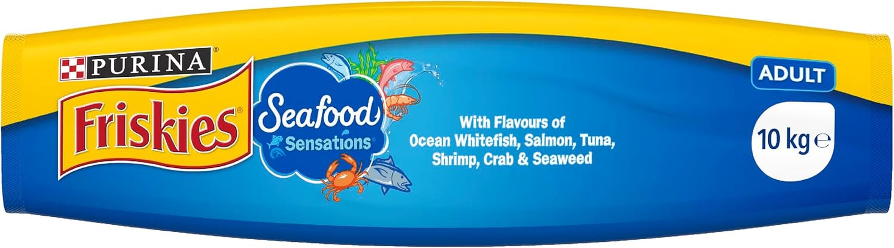 FRISKIES Adult Dry Cat Food Seafood Sensations 10Kg