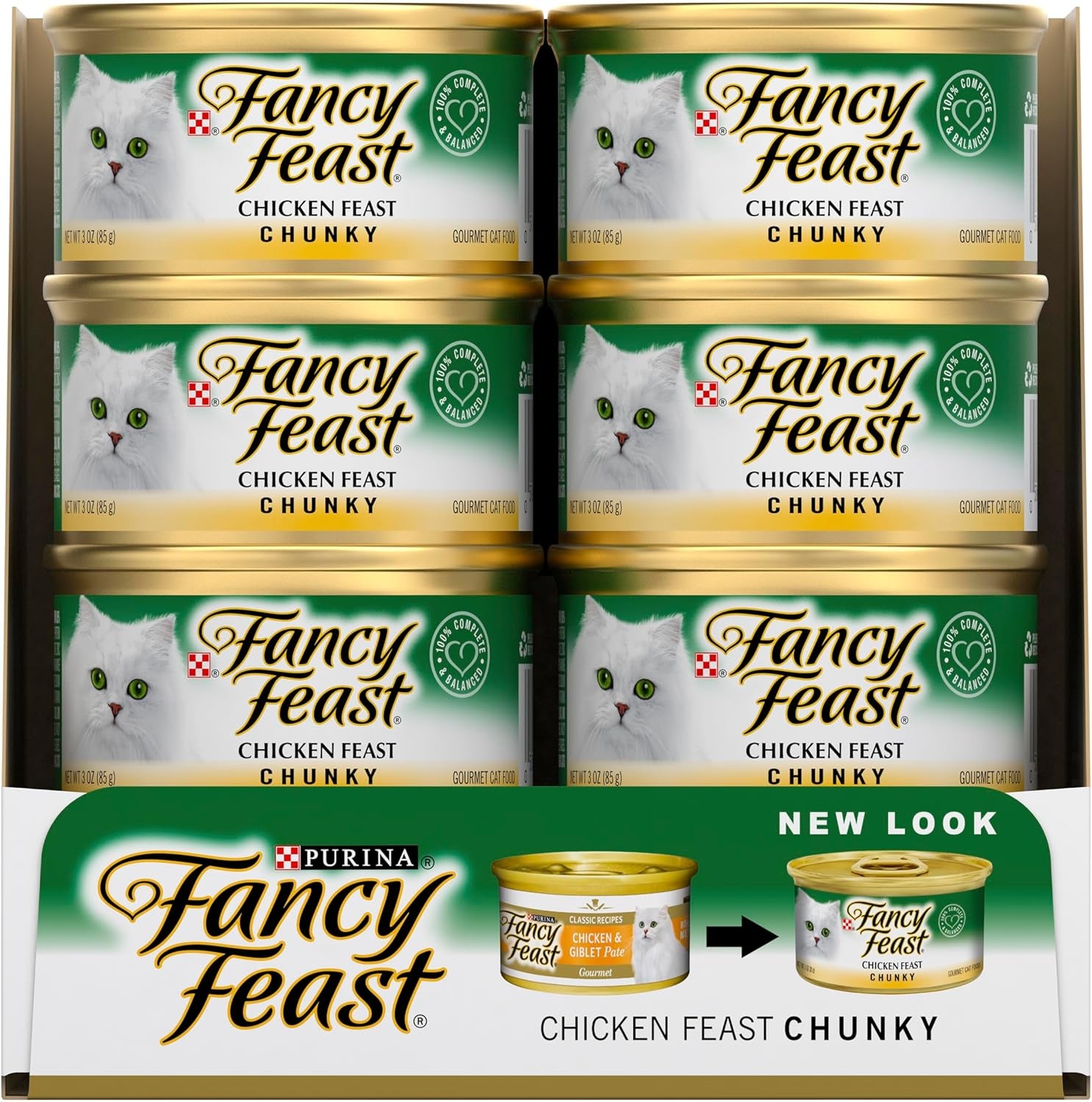 FANCY FEAST Adult Chunky Chicken Wet Cat Food 24X85G