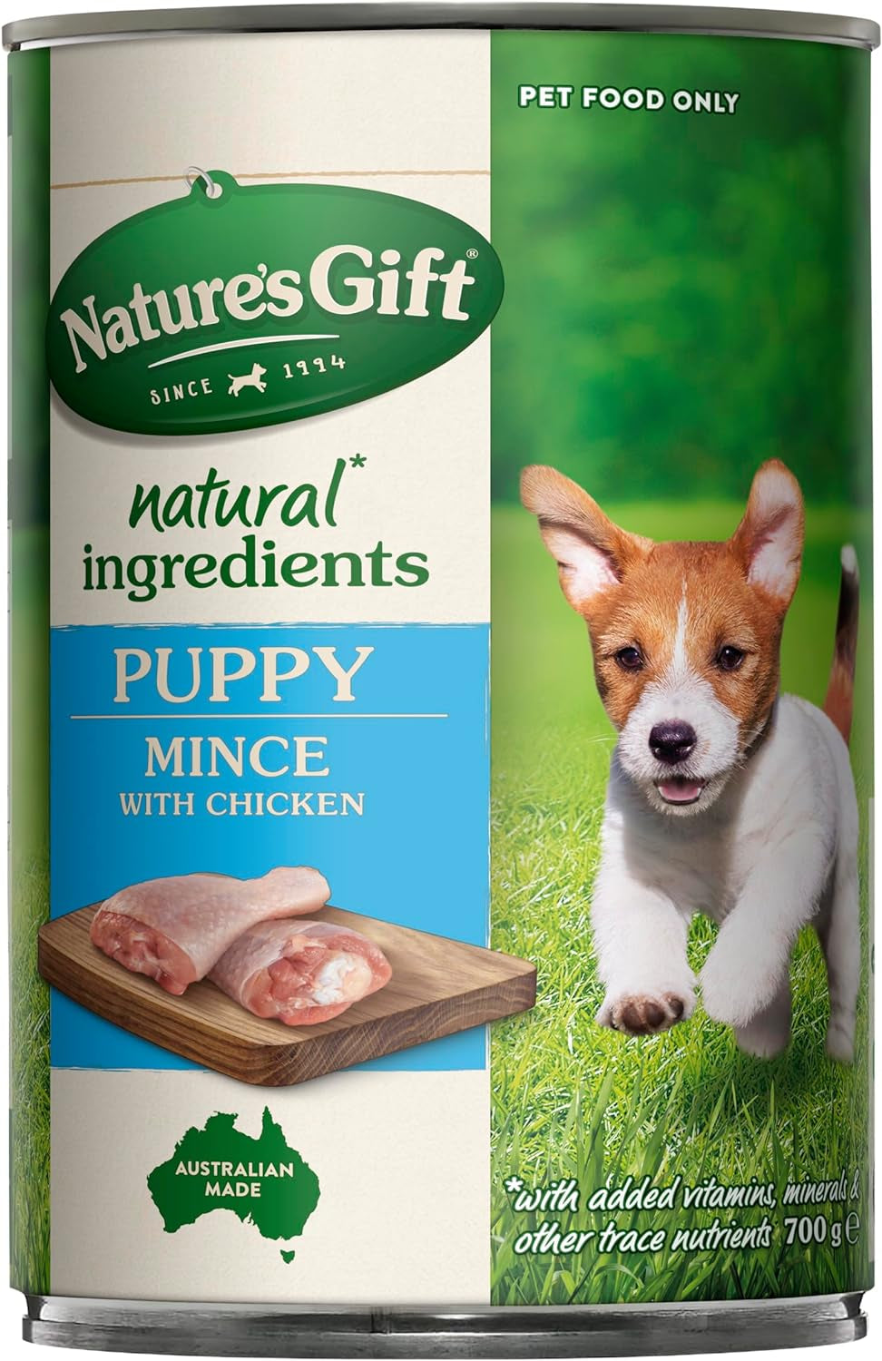 Puppy Mince with Chicken Dog Wet Food Can 700G (Pack of 12)