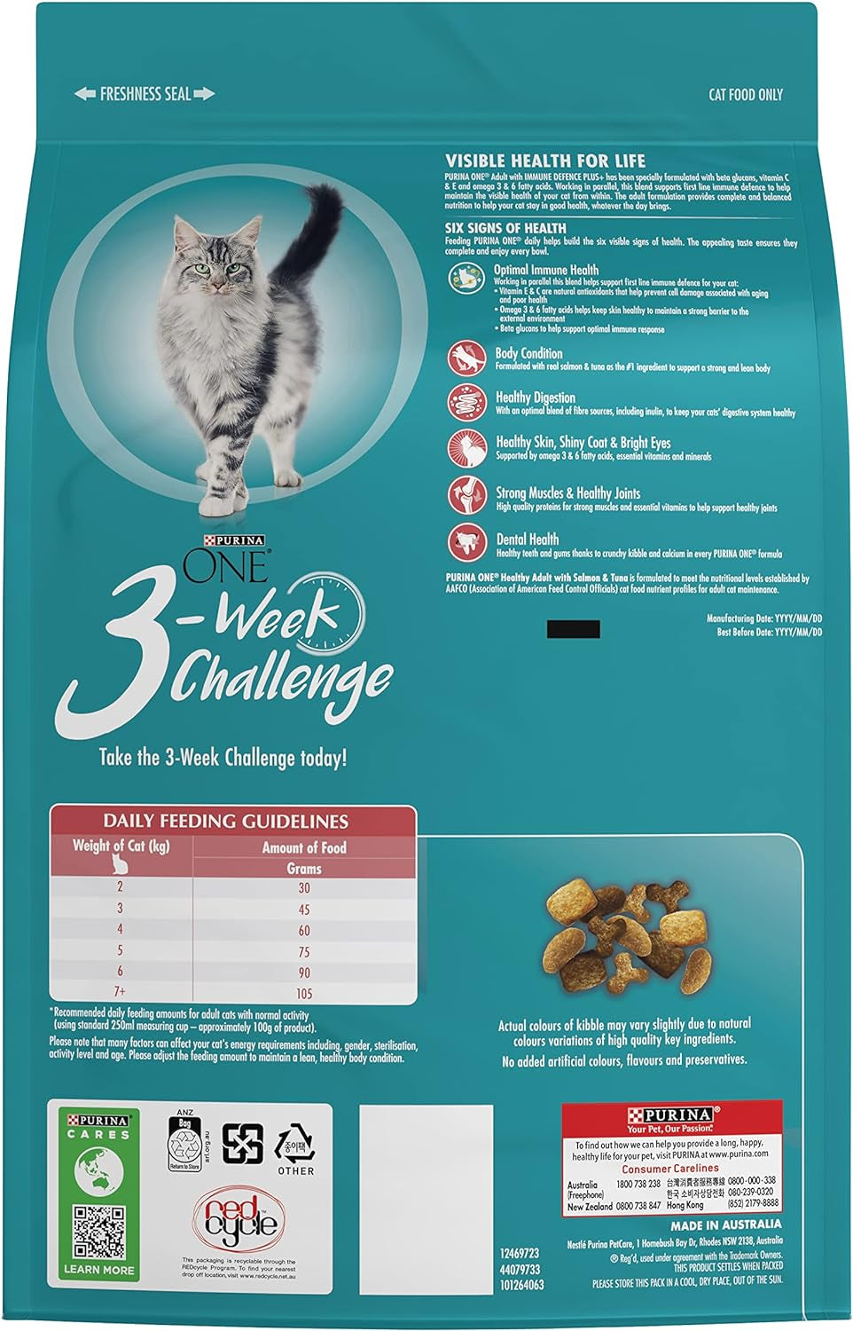 Adult Dry Cat Food Immune Defence Plus+ Salmon & Tuna 3Kg